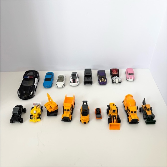Diecast Car Lot Toy Trucks Construction Vehicles Hot Wheels Matchbox Bundle - Picture 1 of 7